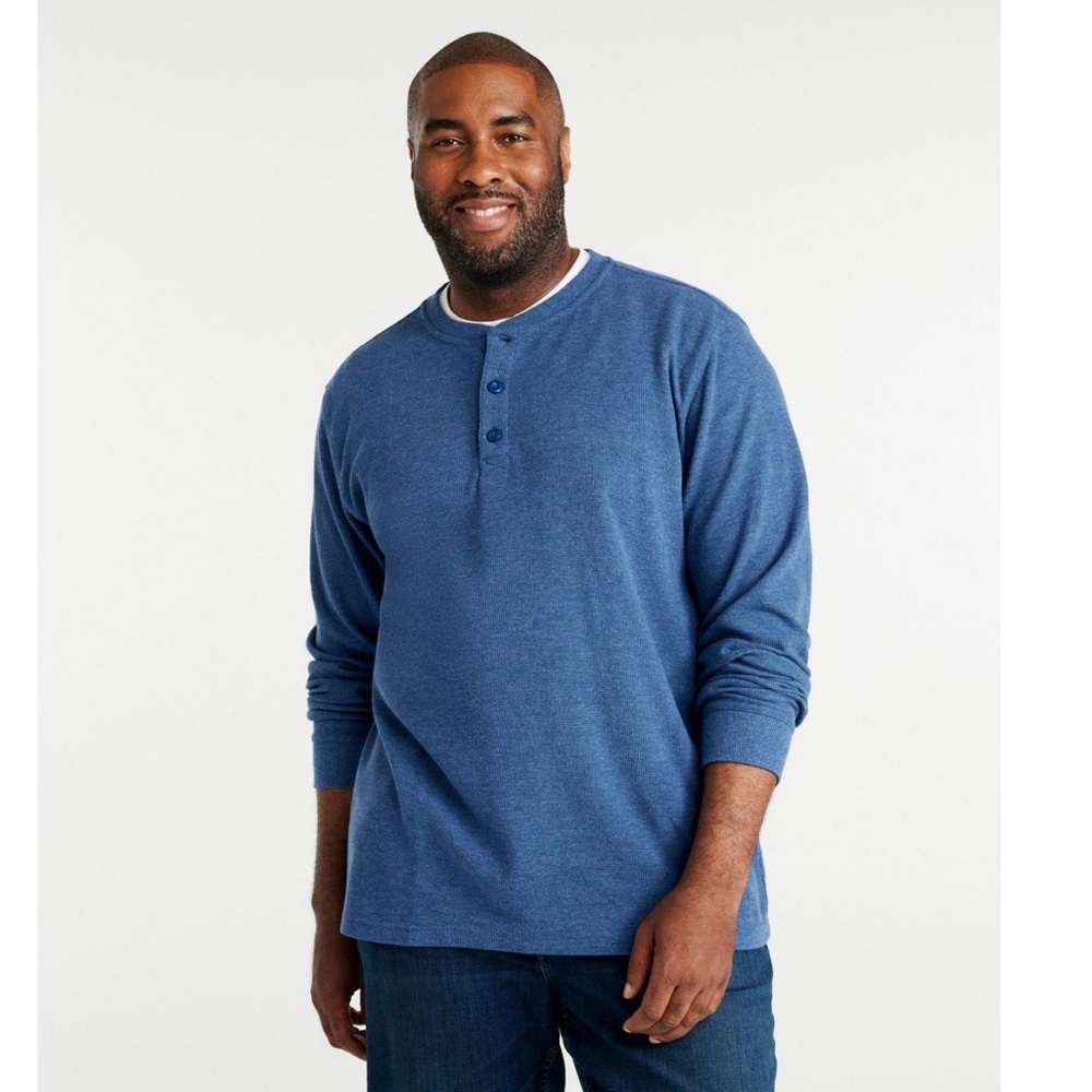 LL Bean Men’s Traditional Fit Long Sleeve Henley Large Regular